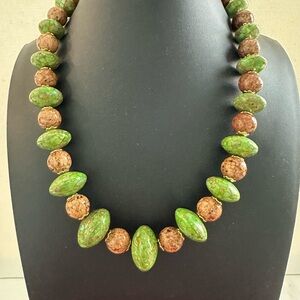 Polished Artisan Stone Green Gaspeite Orka Agate